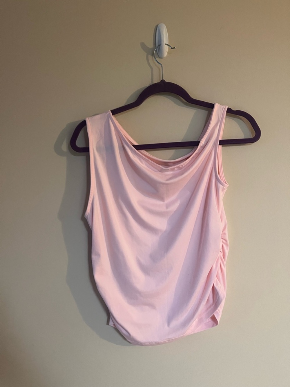 SHEIN Baby Pink Off-The-Shoulder Tank Top